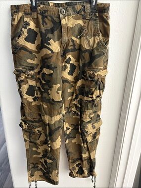 U.S. Army Camo Cargo Pants in Olive and Brown